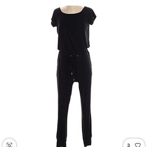 Express Black Jumpsuit with Drawstring Waist